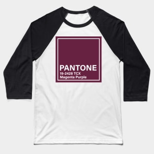 pantone 19-2428 TCX Magenta Purple Baseball T-Shirt